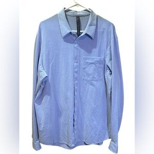 lululemon athletica Men's Sky Blue Casual Shirt